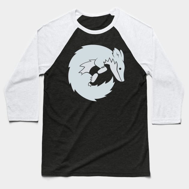 The White Wolf Baseball T-Shirt by JuliaCoffin